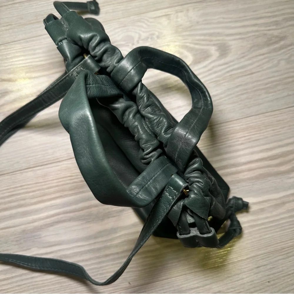 Madewell Mini Leather Green Bag - Picture 5 of 5